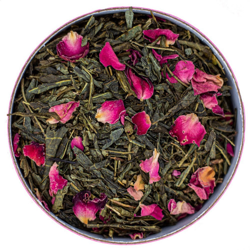 Imagen 2 de 7 de Te Verde Sencha Hebras In_t Sakura Sexy Rose Lata Inti Zen