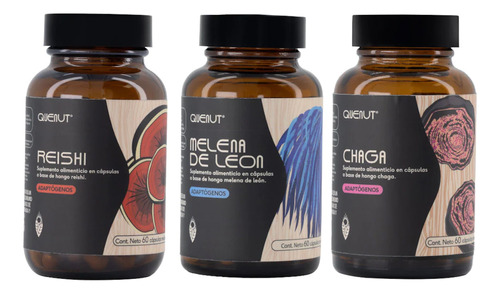 Melena De León, Reishi Y Chaga Kit Nootropicos 60 Caps Quenu