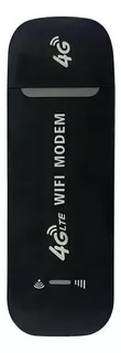 4g Lte Wi-fi Hotspot Chip Roteador Dongle Usb 150 Mbps Modem Cor Preto