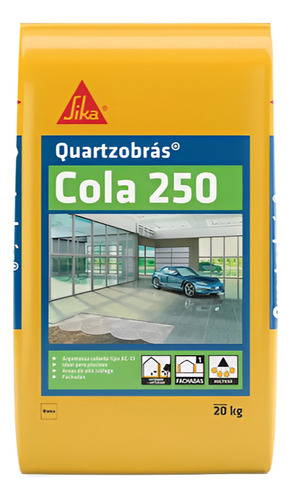 Argamassa Quartzobrás Cola 250 Super Flexível Branca 20kg