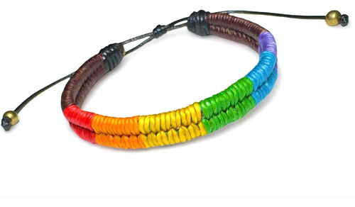 Estilo Gay Y Lésbico Lgbt Orgullo Brazalete De Macramã...