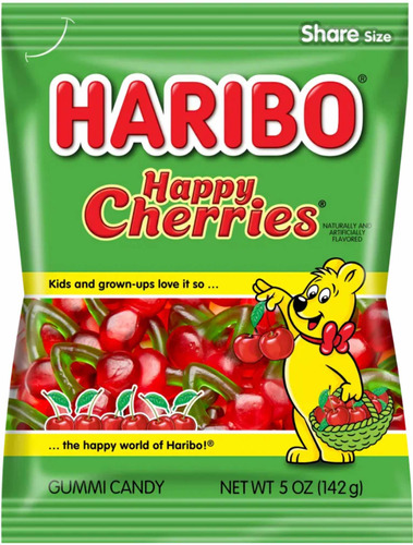 Dulces, Gomas Alemanas Importadas Haribo® Happy Cherries