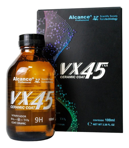 Coating Cerâmico Vitrificador De Pintura Vx45 Alcance 100ml