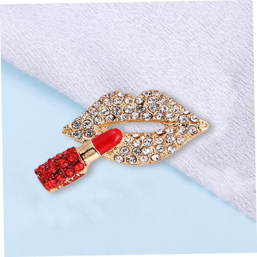 Broche De Labios Para Bufanda, Broche Rojo Para Mujer,