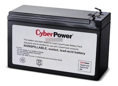 Cyberpower Bateria De Reemplazo De 12v 9ah 1 Año Rb1290