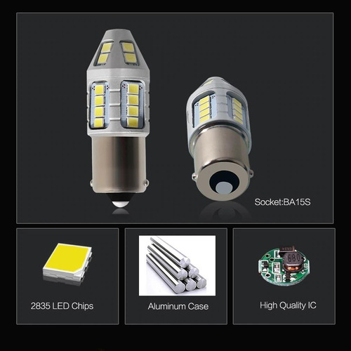 Imagen 5 de 8 de S&d Kit 2 Focos Led 1156ba15s 1000lm 5w 6000k