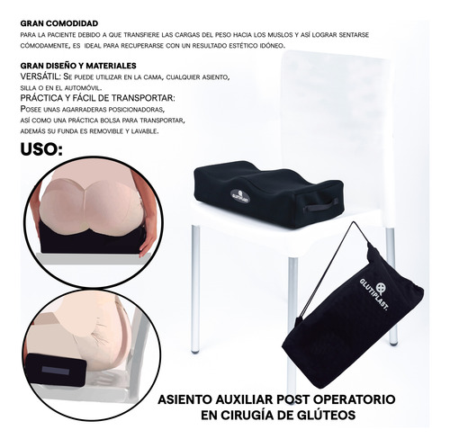 Kit Postlipo (lipofoam, Cojín Bbl) Post Quirúrgico Quirutex Celeste Unitalla