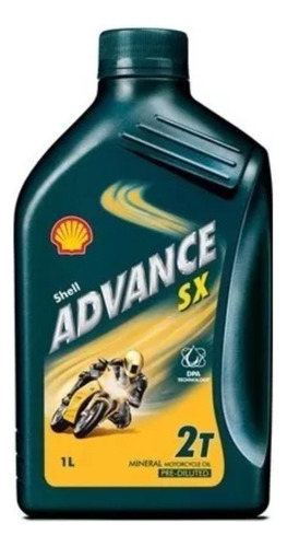 1lt Aceite Lubricante Para Motos 2 Tiempos Shell Advance Sx