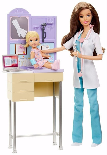 Barbie Doctora Pediatra Con Accesorios Mattel Muñecas Niñas