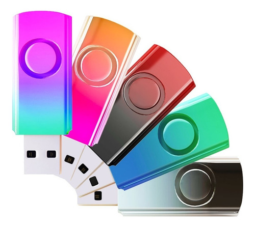 Paquete De 5 Tarjetas De Memoria Usb 2.0 De 32 Gb Con Degrad