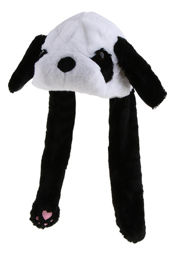 Gorro Navideño De Peluche Con Panda, Inconfundible