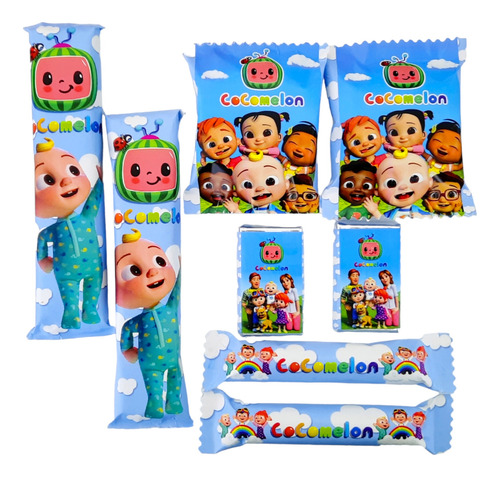 Golosinas Personalizadas Cumpleaños X10 Unid Coco Melon