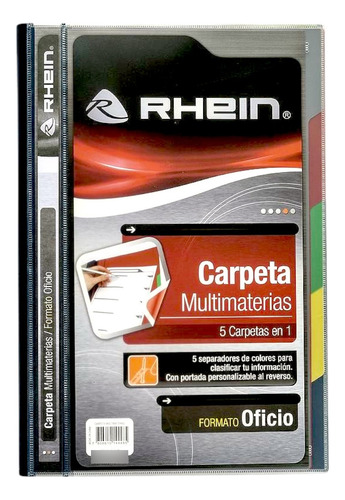 Archivador Carpeta Multimateria Rhein 5 Separadores