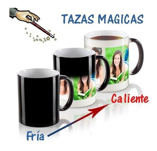 Imagen 5 de 5 de Taza Magica Personalizada Cambia Color Con Agua Caliente