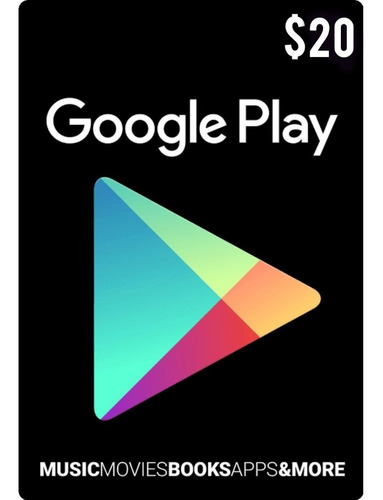 Tarjeta Google Play 20 Usd Usa | Mvd Store