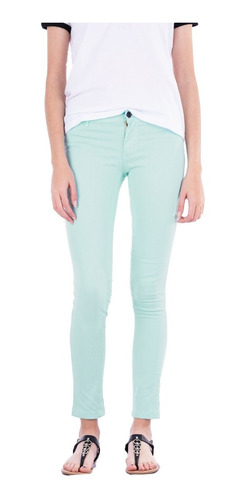 Imagen 1 de 3 de Pantalon Chupin De Gabardina Mujer - Colores - B A Jeans
