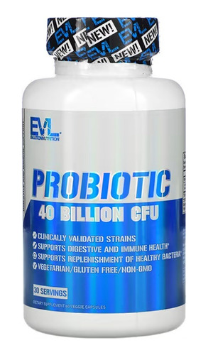 Probiótico Evl 40.000 Mill Ufc Salud Digestiva Y Defensas
