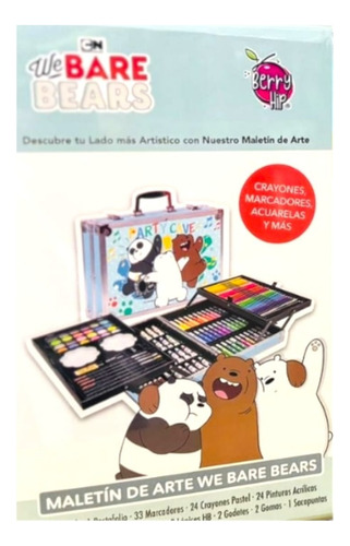 Set De Arte Osos Escandalosos Marcadores Colores Plegable