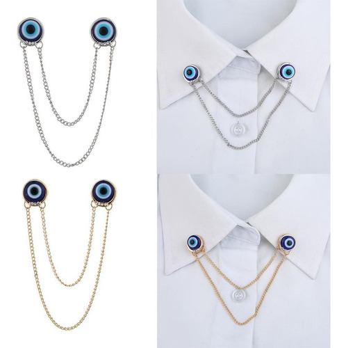 2 Broches Suits, Broche, Collar, Cadena, Ropa