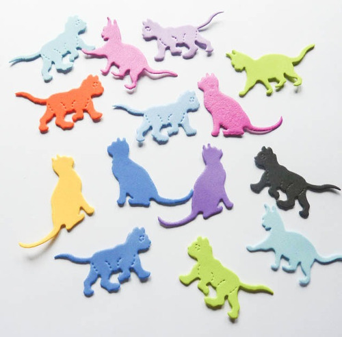 10 Gatos, Formas En Goma Eva Decoraciones Goma Eva Cartulina