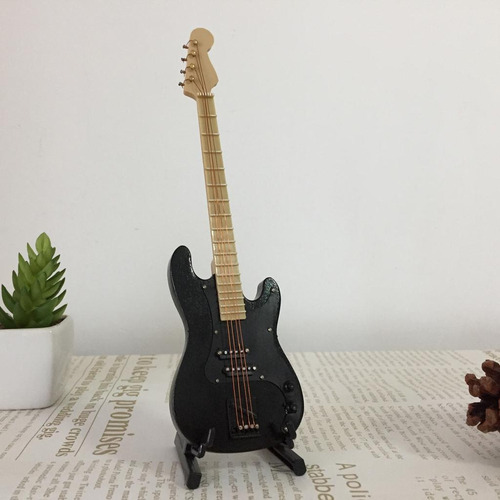 Imagen 2 de 8 de Adornos De Decoración De Modelo De Instrumento Musical Bajo