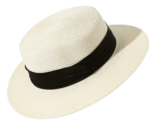 Lanzom Sombreros Sol Mujer, Sombrero Paja Ala Ancha, Verano