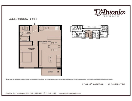 Departamento De 2 Ambientes. Excelente Categoría - Caballito