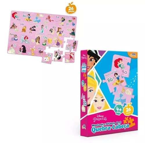 Brinquedo Educativo Princesas Jogo Do Alfabeto