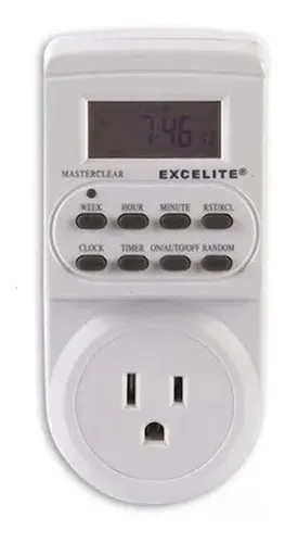 Temporizador Programador Digital, 110v 24h Luces Navidad