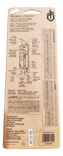 Faca verde de estado sólido Gerber Prybrid Utility 31-003808