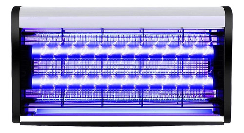 Lámpara Eléctrica Mata Mosquitos Moscas Doble Tubo Led