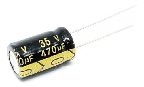 Imagen 1 de 2 de Capacitor Electrólitico 470uf X 35v 105º x10 Unidades
