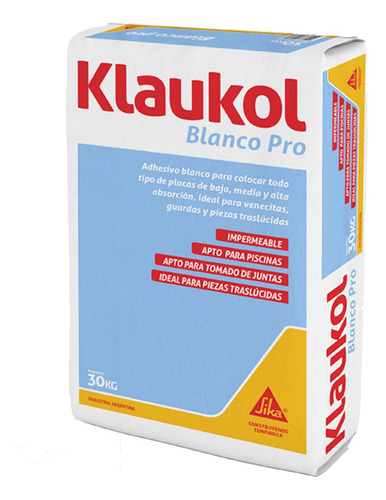Pegamento Klaukol Blanco X 30kg