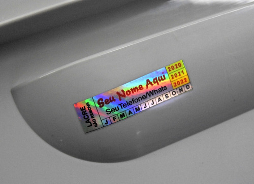 Lacre Void Holográfico Premium 30x10mm Personalizad 500u Cor