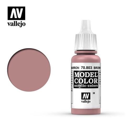 Tinta Brown Rose 70803 Model Color Vallejo Modelismo