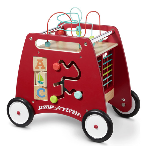 Radio Flyer Caminante De Cubo De Empuje Y Juego De Lujo, Jug