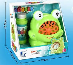 Maquina De Burbujas Modelo Ranita Para Niños Juguete De Baño