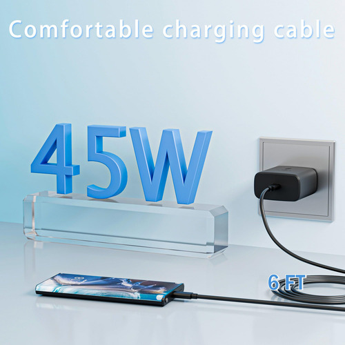 Cargador Usb C Samsung 45 W Paquete De 3 Galaxy S24 S23 S22 Color