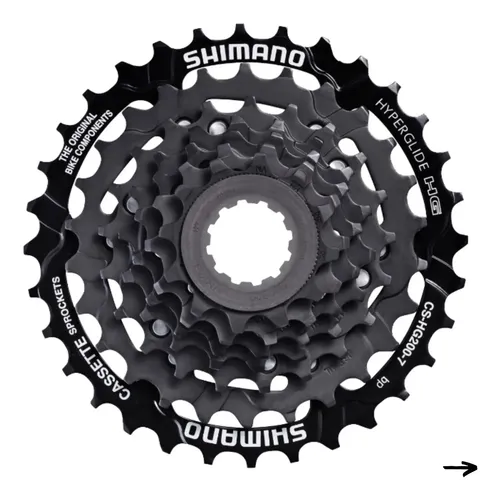 Cassete Shimano 7v K7 Cs Hg200 12/32 Index Tourney 21v 3x7v