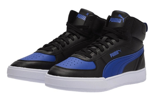Imagen 3 de 5 de Tenis Puma Caven Mid Hombre Negro/azul Cod.38584306 Original