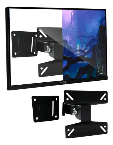 Soporte De Pared Slim Company Articulado Para Pantalla Tv Monitor De 14 A 24 Pulgadas 15 Kg