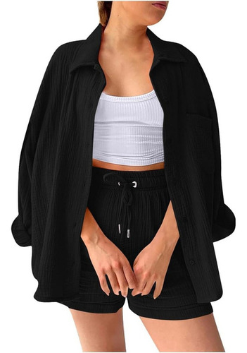 2 Piezas Conjunto De Algodón Para Mujer, Ropa + Pantalones