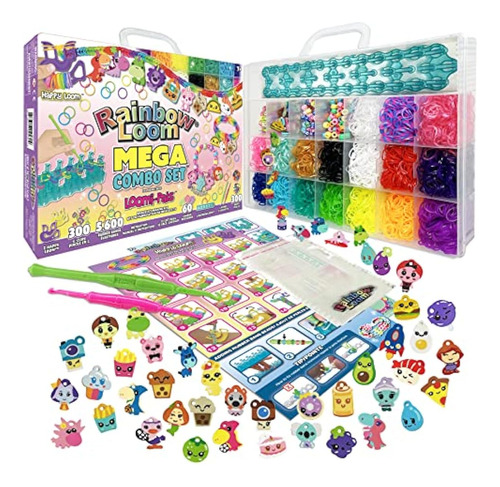 Rainbow Loom® Loomi-pals Mega Set, Cuenta Con 60