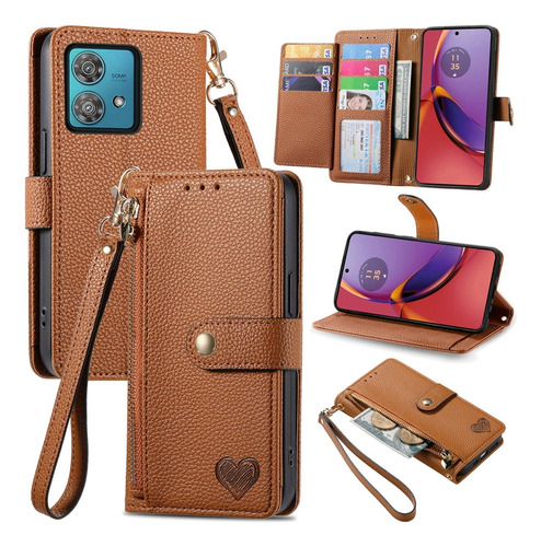 Funda Love Zipper For Motorola Moto G84