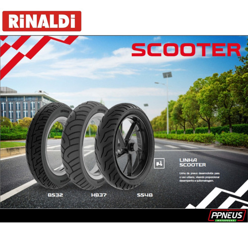 Par Pneu 90/80 R14 + 80/80 R14 S/c Rinaldi Ss48