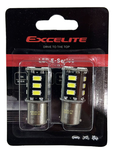 Par De Leds 1 Polo 1141/1156 P21w Super Branco 6000k Excelit