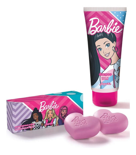 Kit Banho Barbie Shampoo +  Sabonete -  Jequiti