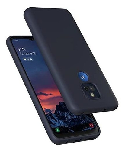 Funda Para Moto G Play 2021 A Prueba De Golpe Color Midnight