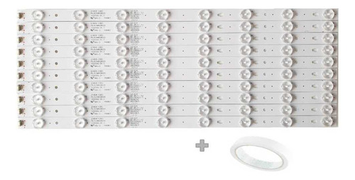 Imagen 1 de 3 de Kit 10 Tiras Leds Pioneer Ple-4806fhd Gratis Cinta 50 Mts!