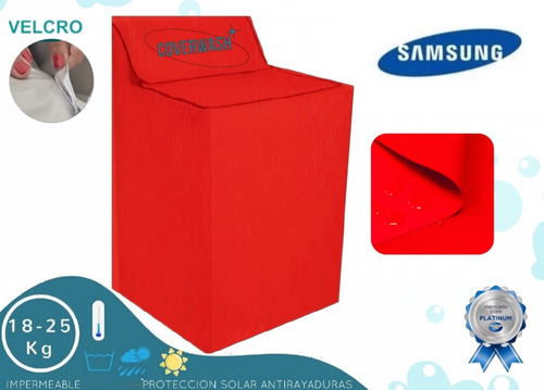 Cubre Lavadora Air Buble4d 24kg Tablero Afelpada Samsung
